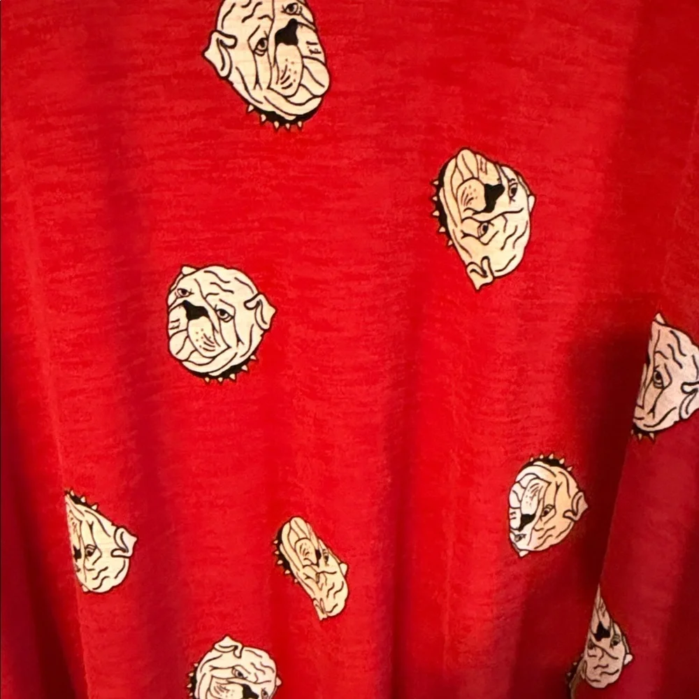Georgia Bulldogs A-Line Long Sleeve Dress